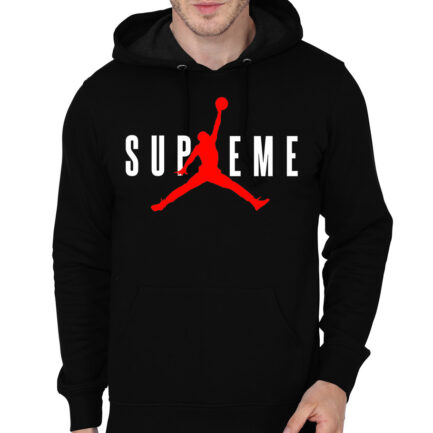 Jordan logo black hoodie